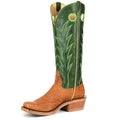 Rios of Mercedes R9031 Men's Jade Navajo Bison & Brick Oiled Elephant Cowboy Boots - Cutter Toe