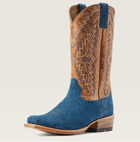 Ariat 10044550 Men's Futurity Showman Western Boots, Stone Blue Roughout, Cutter Toe, ATS