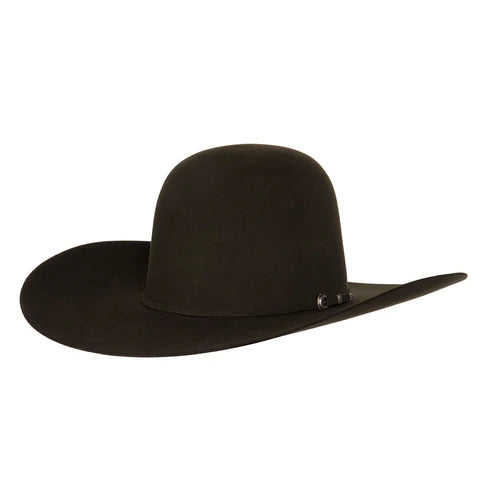 Rodeo King 60X Black Mens Cowboy Hat  Open Crown, 4.5" Brim, Western Style Headwear