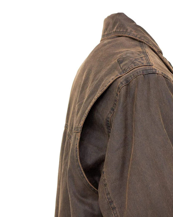 Outback Trading Co. 2802 Men's Brown Rancher Jacket  Fleece Lined, Water Resistant Western Coat