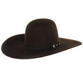 Rodeo King 30X Open Crown Men's Chocolate Felt Cowboy Hat  30X Construction, 4.5 Brim
