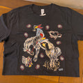XOXO Women's Midnight Cowboy Tee  Black Graphic Crewneck T-Shirt, 100% Cotton Soft Casual Top