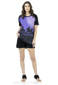Double D Ranch T3732 Women's Western Regulators Top  Lavender Bamboo Rayon Blend