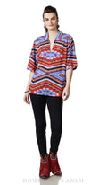 Double D Ranch T3748 Women's Western Sierra Bonita Top  Serape Print V-Neck from Billy Collection