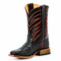 ANDERSON BEAN ABK3005 KIDS' BLACK CAIMAN CROCODILE BELLY COWBOY BOOT