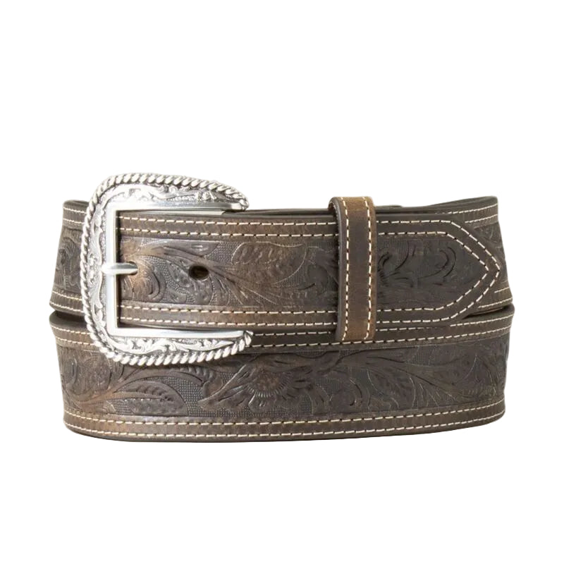 ARIAT A1012402 MEN'S TOOLED DOUBLE STITCHED BELT