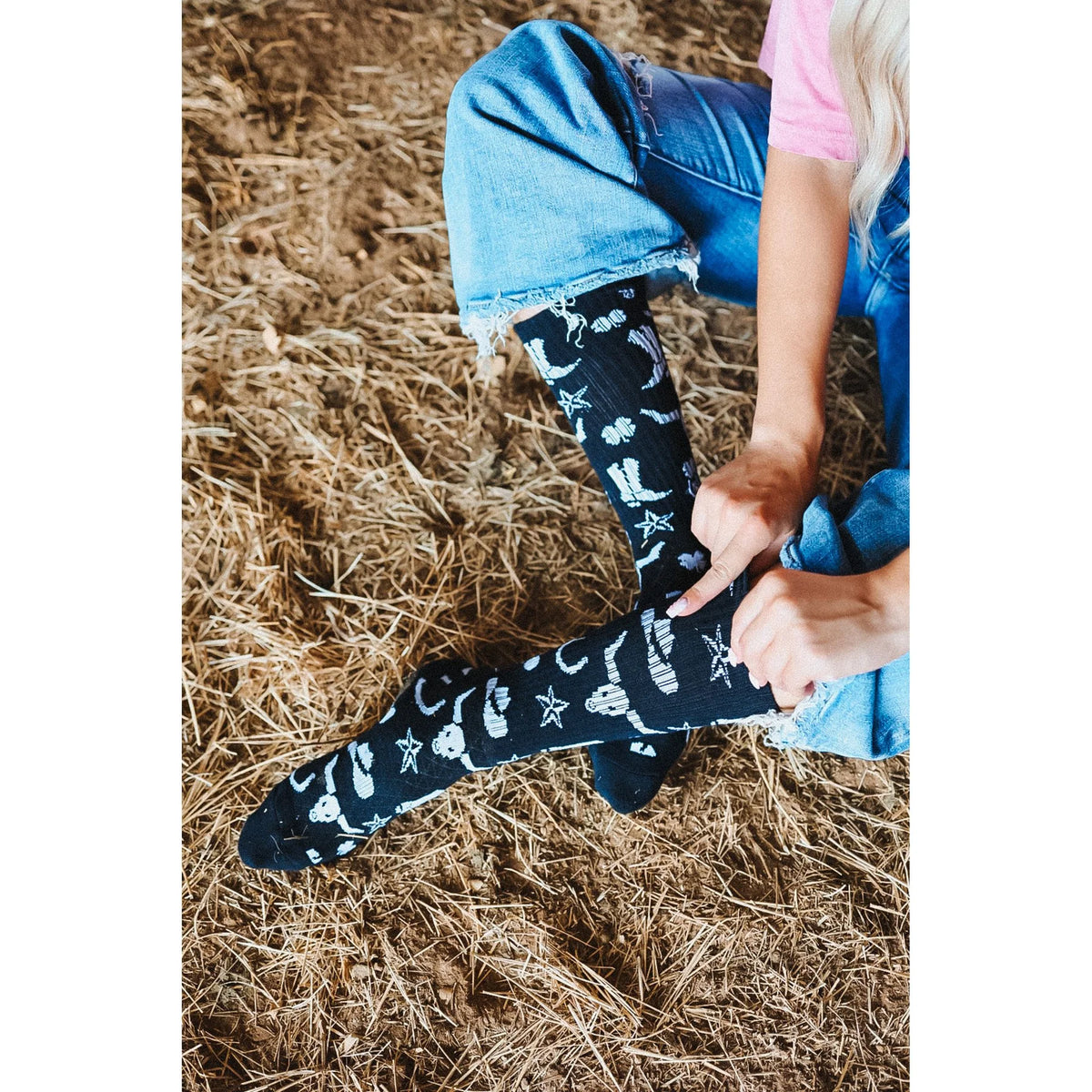 LUCKY CHUCK GET WESTERN 12148 SOCKS