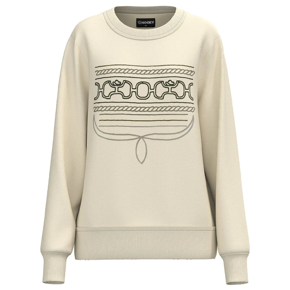 HOOEY HH2603CRPR WOMEN'S STALLION CREW PULLOVER