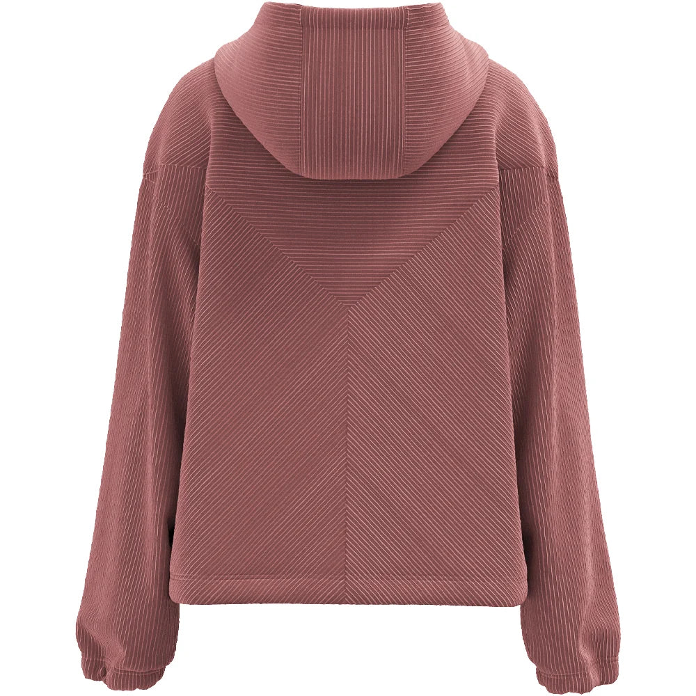 HOOEY HH2626MA WOMEN'S COWGIRL CORDUROY 1/4 ZIP HOODY
