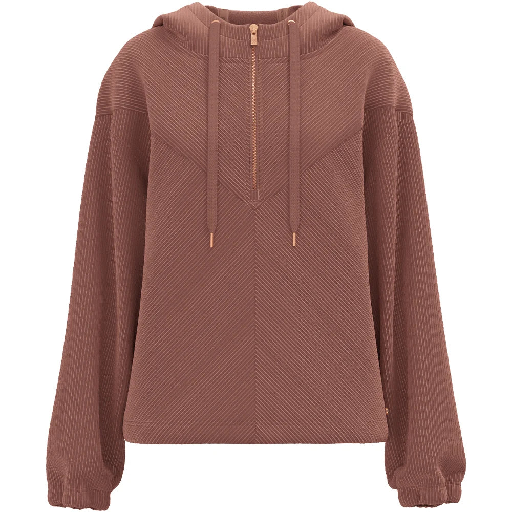 HOOEY HH2626MA WOMEN'S COWGIRL CORDUROY 1/4 ZIP HOODY