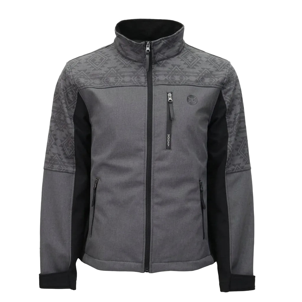 HOOEY HJ169BKGY MEN'S JACKSON SOFTSHELL JACKET