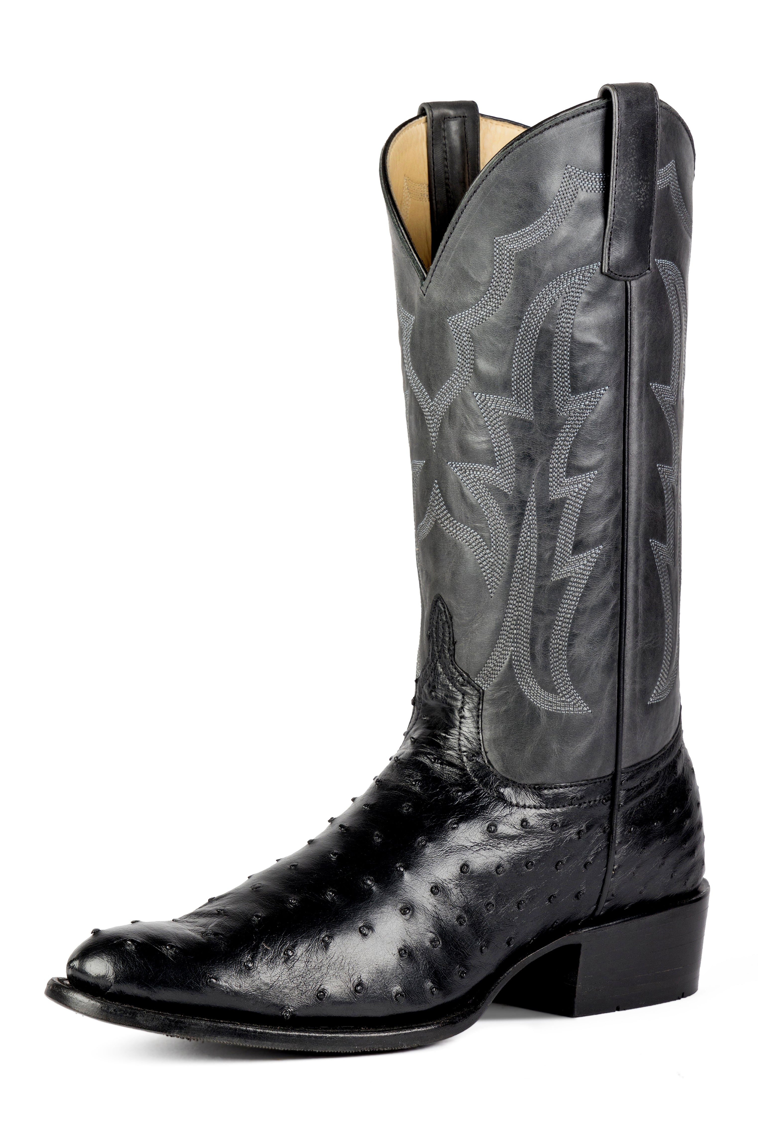 TOP HAND HP6510 BLACK FULL QUILL OSTRICH