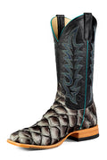 Top Hand HP8069 Men's Mockingbird Big Bass Cowboy Boots, Black Top, DB Toe, Roper Heel, Hybrid Sole