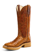 TOP HAND BY HORSEPOWER HPC502 MEN'S ANTIQUE SADDLE FULL QUILL OSTRICH BOOT