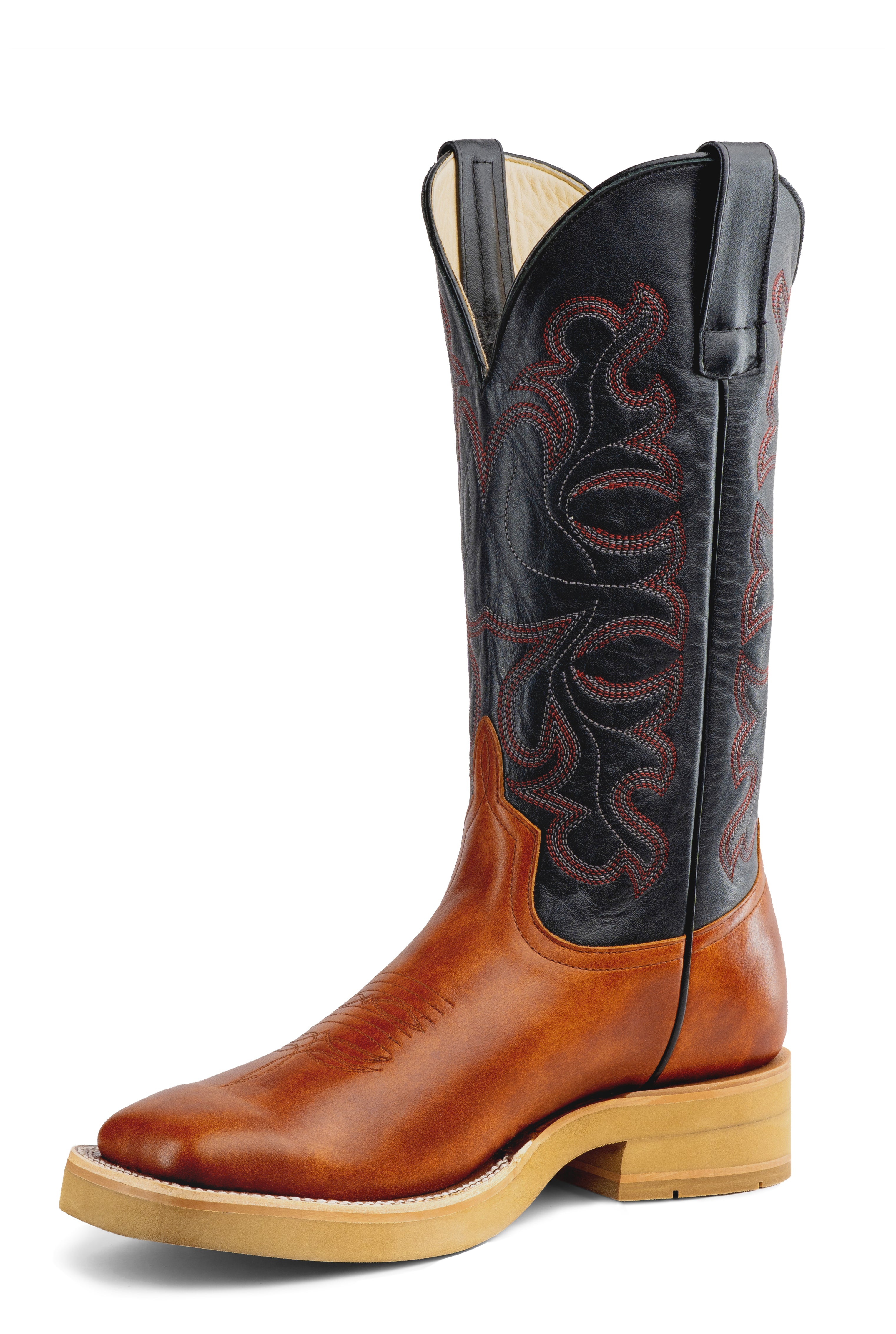 TOP HAND BY HORSEPOWER HPC503 COGNAC BELTON CREPE WESTERN BOOT