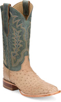 JUSTIN JE8173 TAN FULL QUILL OSTRICH