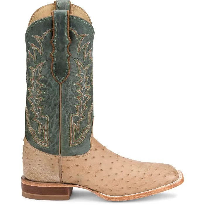 JUSTIN JE8173 TAN FULL QUILL OSTRICH