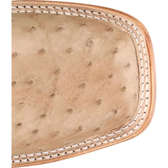 JUSTIN JE8173 TAN FULL QUILL OSTRICH