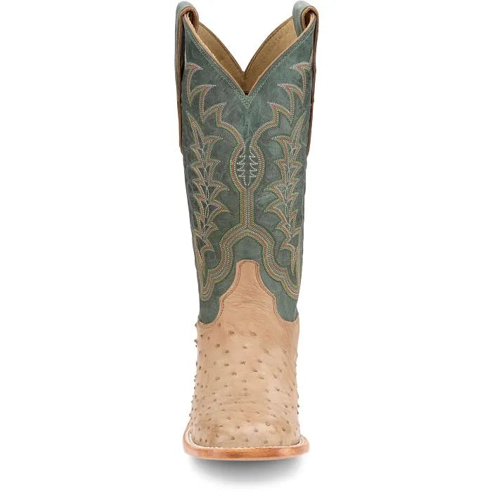 JUSTIN JE8173 TAN FULL QUILL OSTRICH