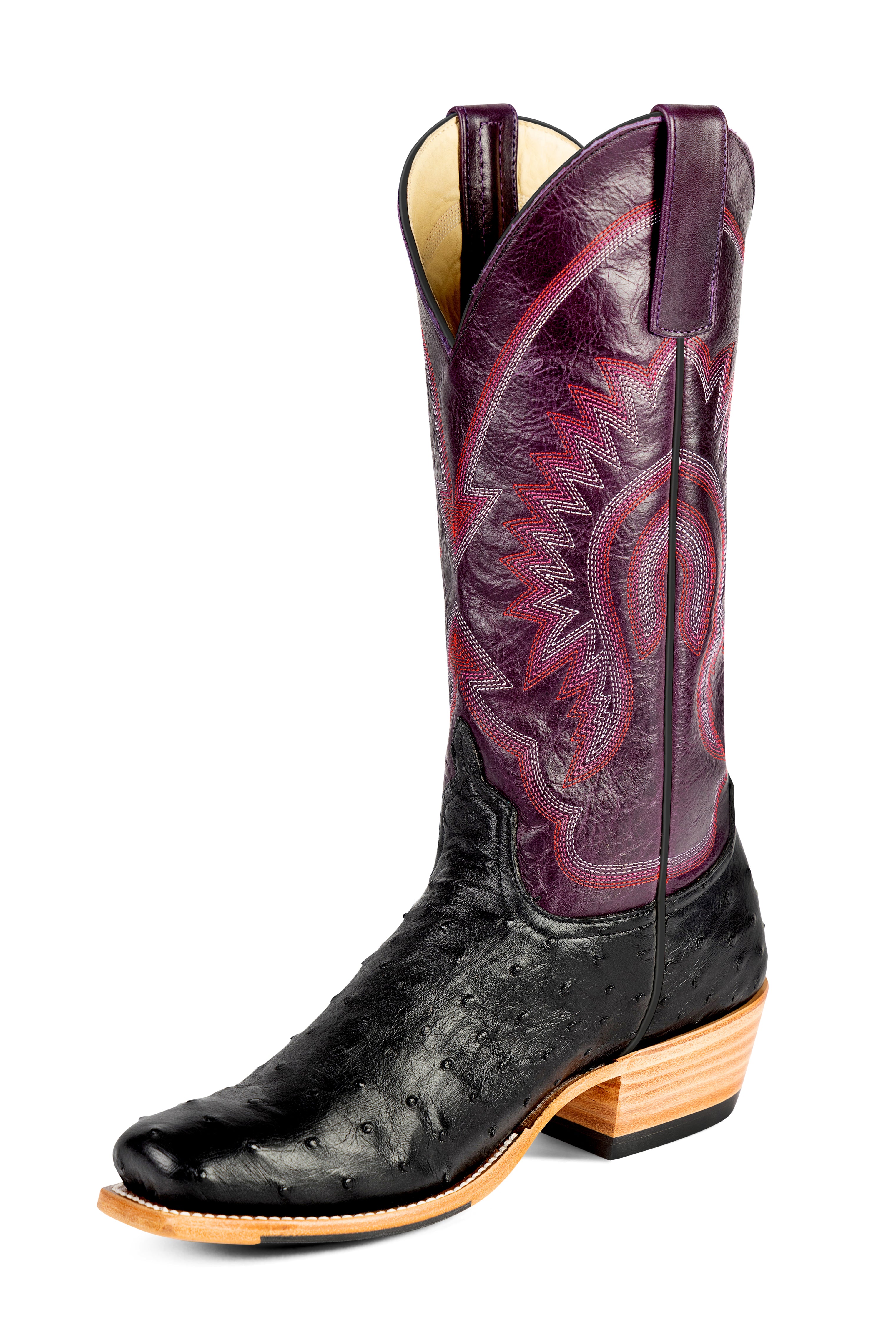 MACIE BEAN M9519 BLACK FULL QUILL OSTRICH