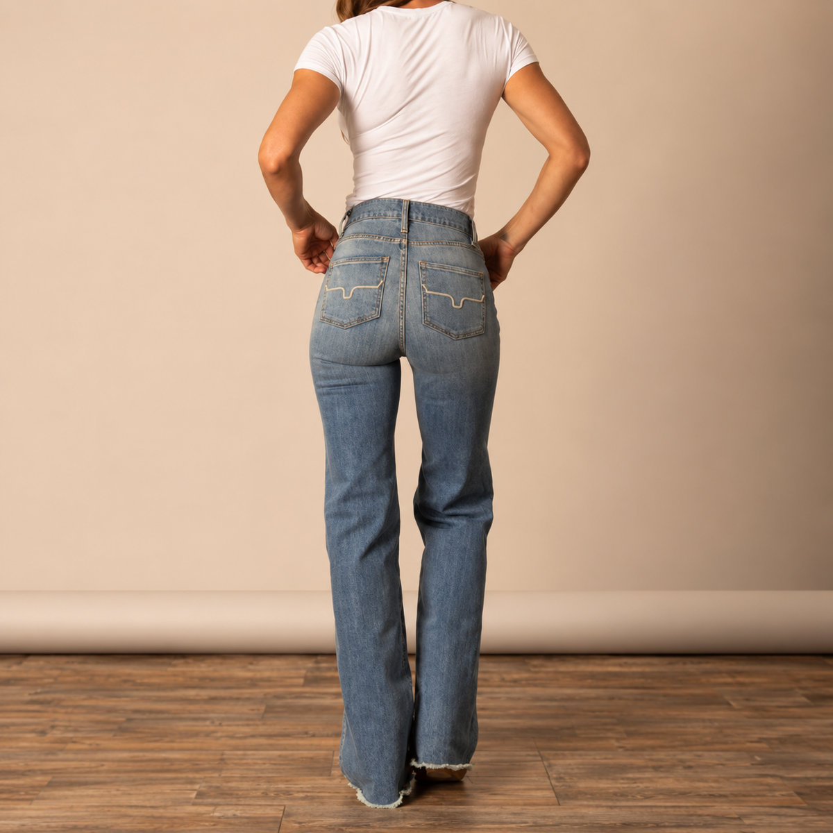 KIMES RANCH OLIVIA LIGHT WOMEN'S HIGH-RISE WIDE LEG JEANS