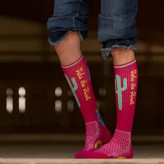 LUCKY CHUCK HOT PINK TAKE THE RISK 12141 SOCKS
