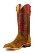 Anderson Bean S3010 Men's Cowboy Boots, Bone, TAG Boar Pigskin, Wide Square Toe, Leather Sole
