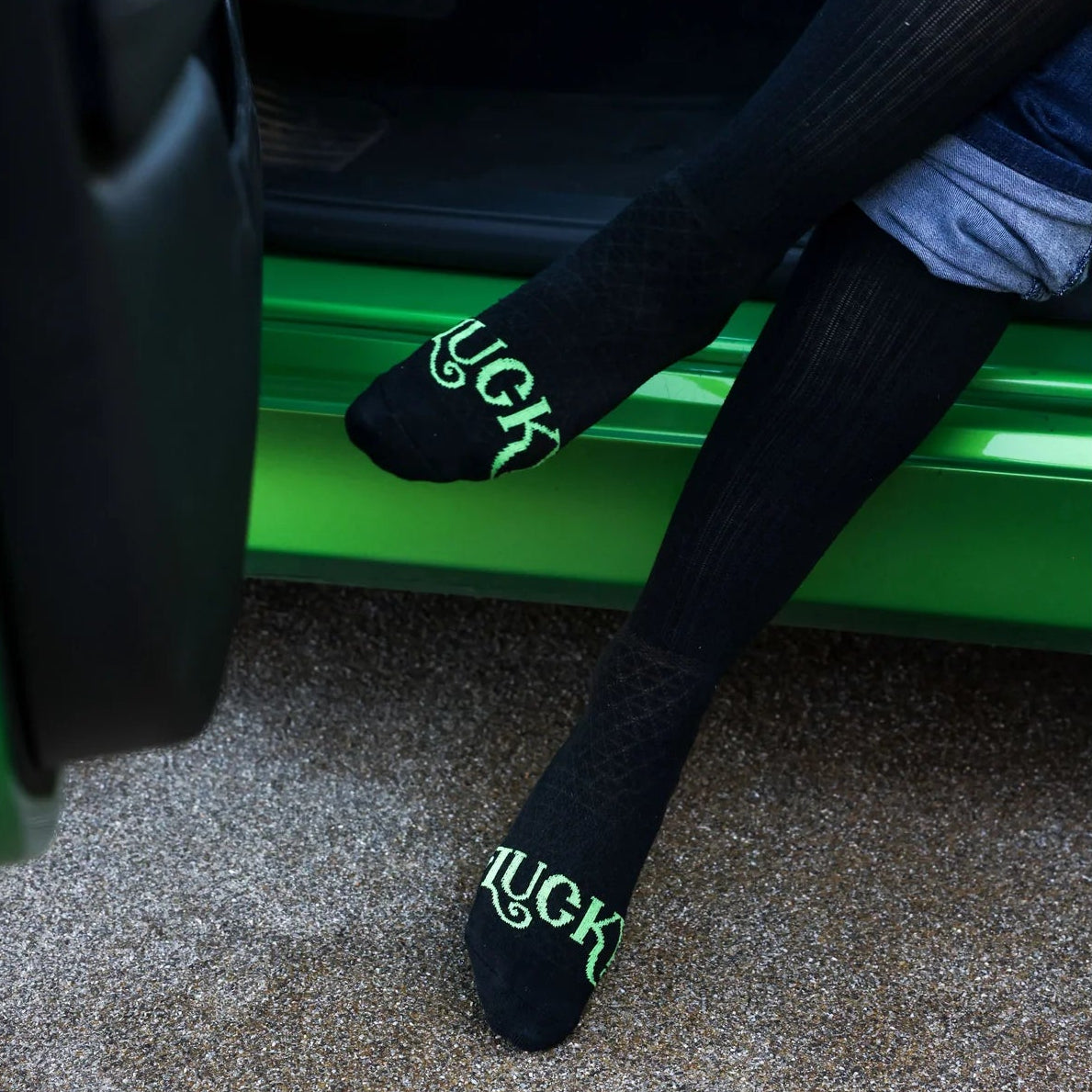 LUCKY CHUCK THE COWBOY BLACK 12226 SOCKS