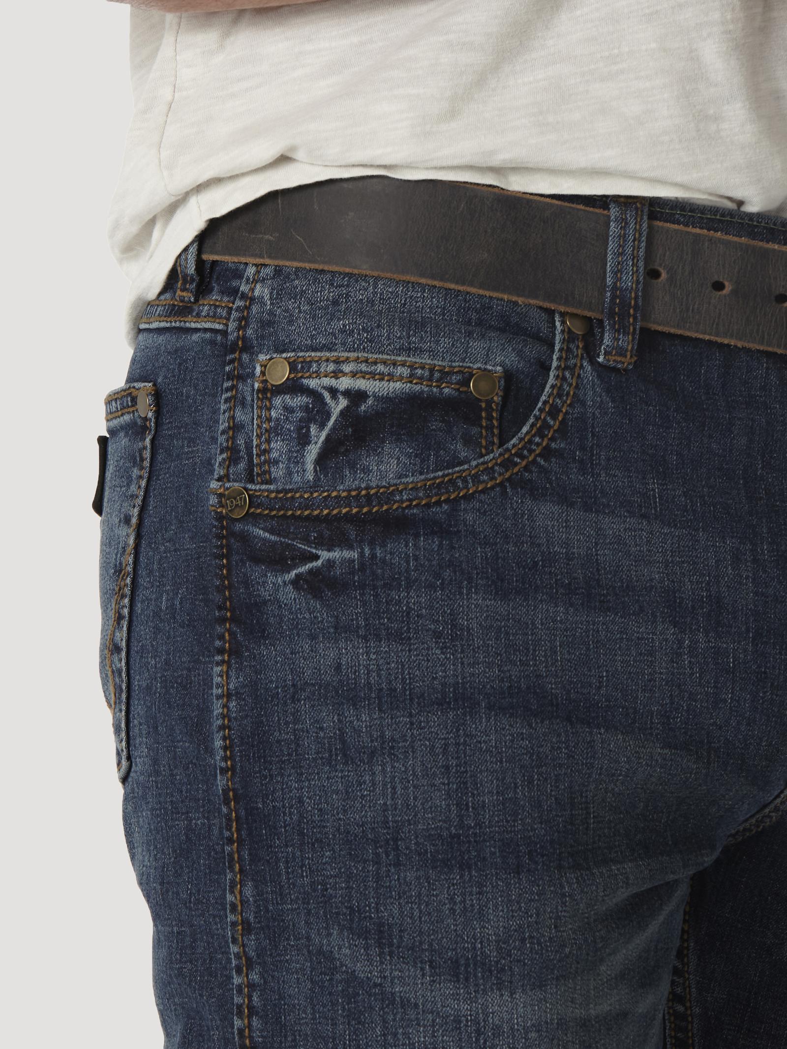 Wrangler WLT88BZ Men's Retro Slim Fit Straight Leg Jeans - Bozeman, Low Rise, Cotton Denim