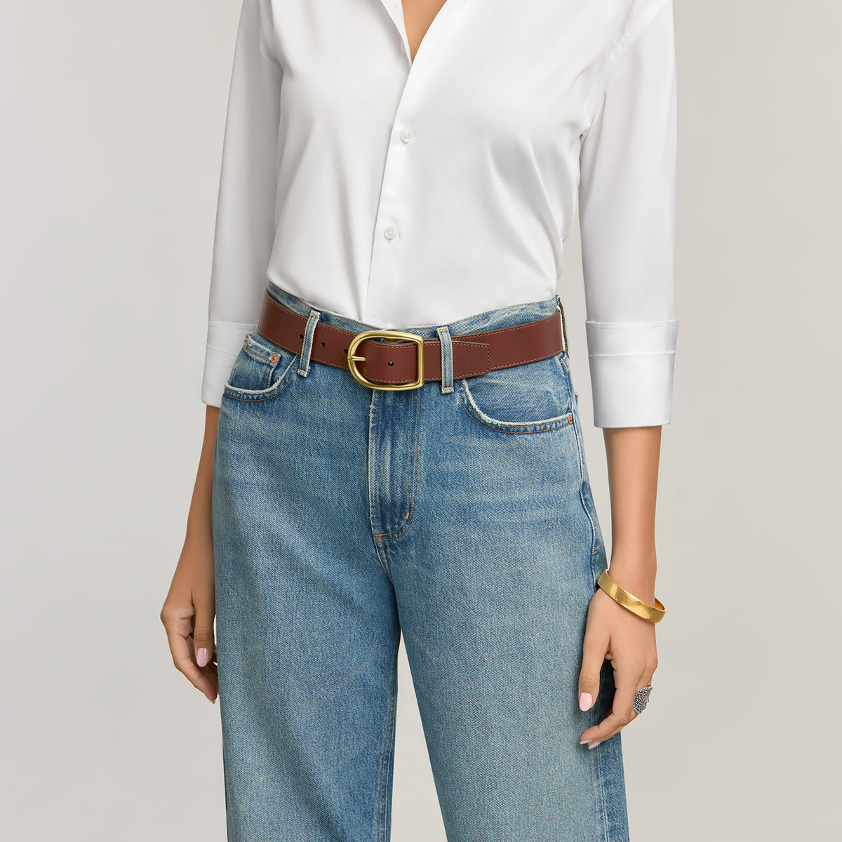 BRIGHTON B60505 LADIES AMBROSE LATIGO LEATHER BELT