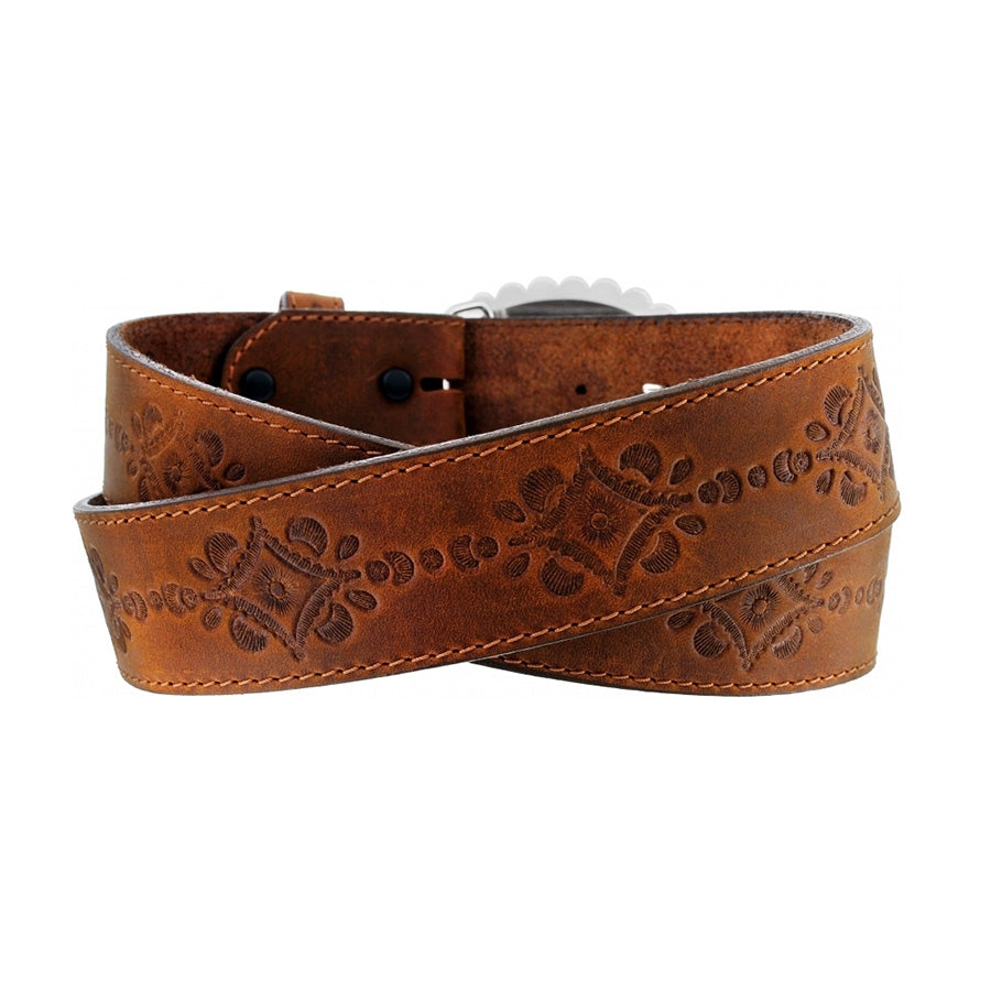 JUSTIN C21369 LADIES NAVAJO HEART LEATHER BELT