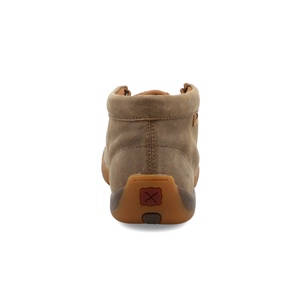 Twisted X MDM0033 Men's Basket Weave Chukka Driving Moc - Bomber & Tan, Full-Grain Leather, Moc Toe