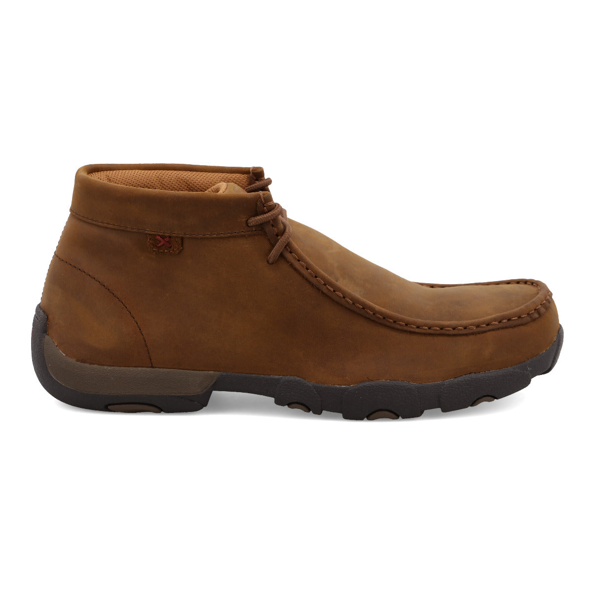 Twisted X MDMST01 Men's Steel Toe Work Chukka Driving Moc  Distressed Saddle, Oil & Slip Resistant