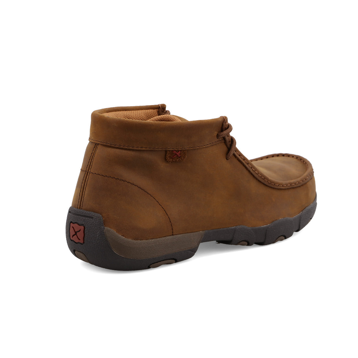 Twisted X MDMST01 Men's Steel Toe Work Chukka Driving Moc  Distressed Saddle, Oil & Slip Resistant