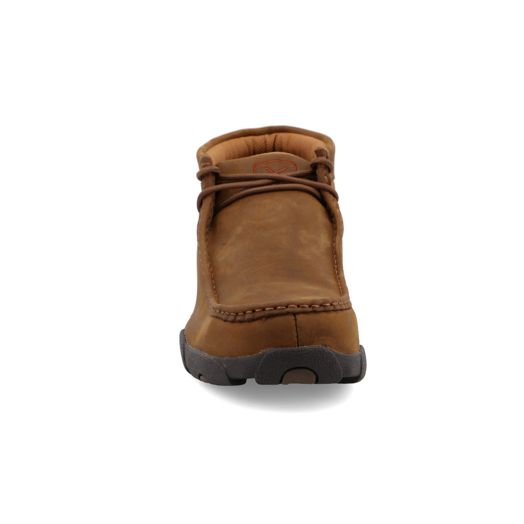 Twisted X MDMST01 Men's Steel Toe Work Chukka Driving Moc  Distressed Saddle, Oil & Slip Resistant