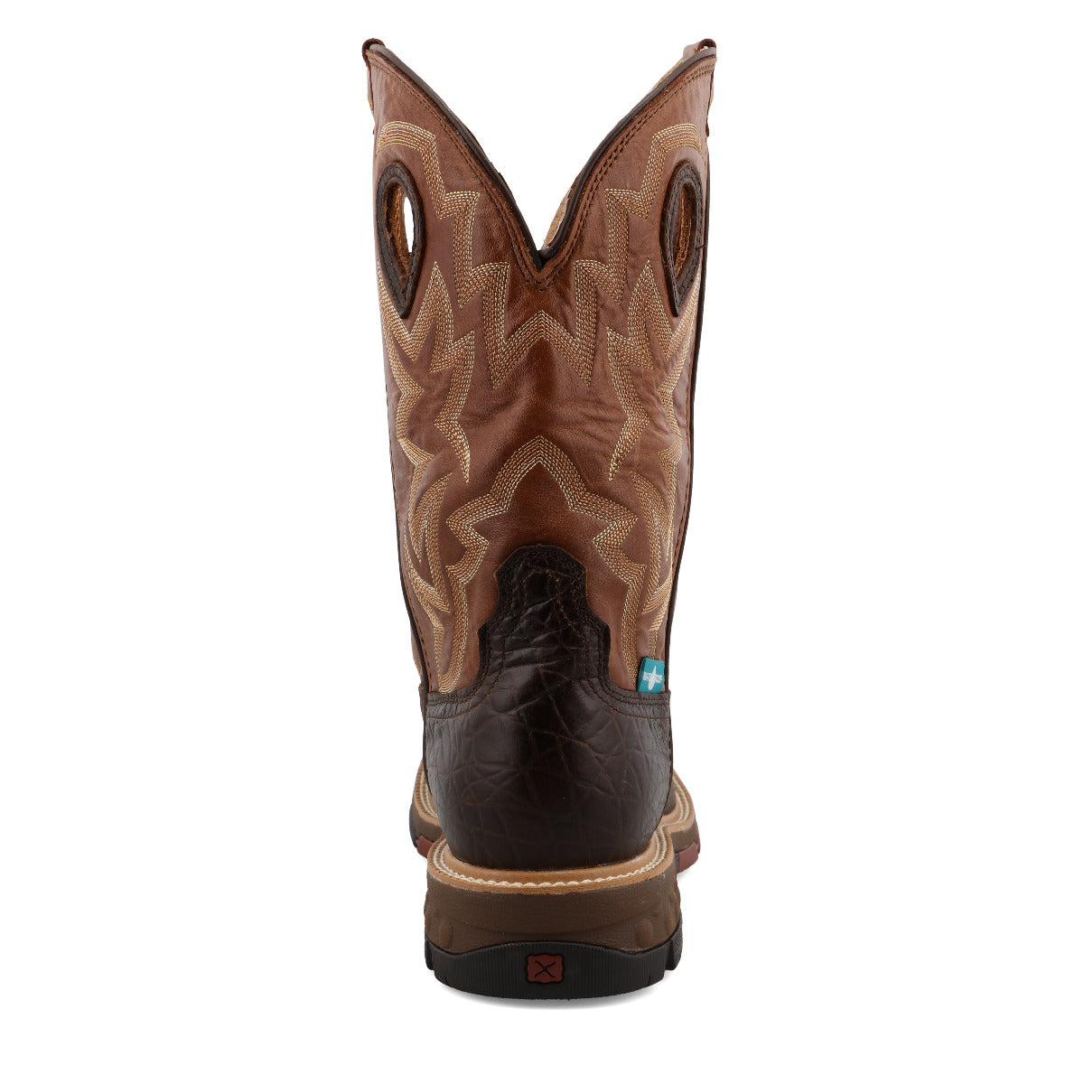 Twisted X MXBAW02 Men's Waterproof Western Work Boots - Alloy Toe, Tan Full-Grain Leather