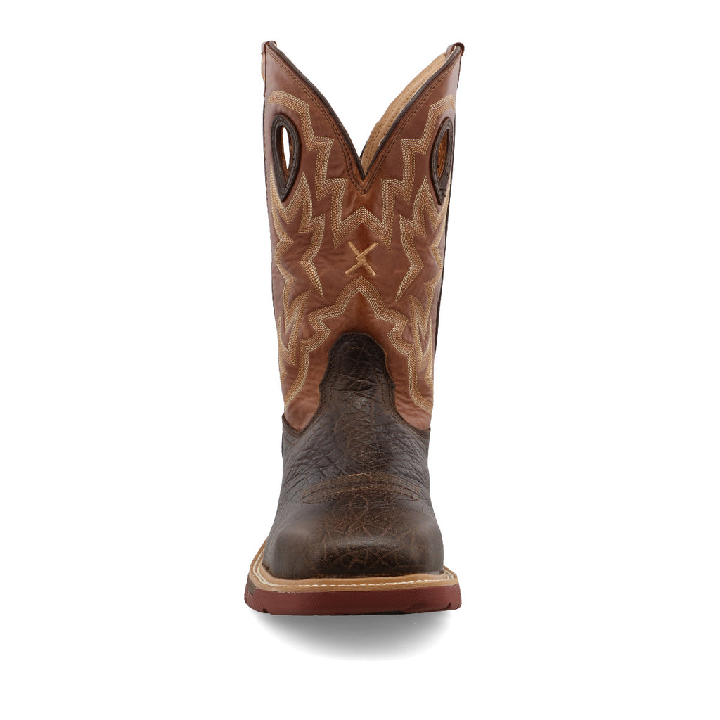 Twisted X MXBAW02 Men's Waterproof Western Work Boots - Alloy Toe, Tan Full-Grain Leather