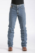 Cinch MB90532001 Men's Bronze Label Slim Fit Jeans  Medium Stonewash, Tapered Leg, Original Rise