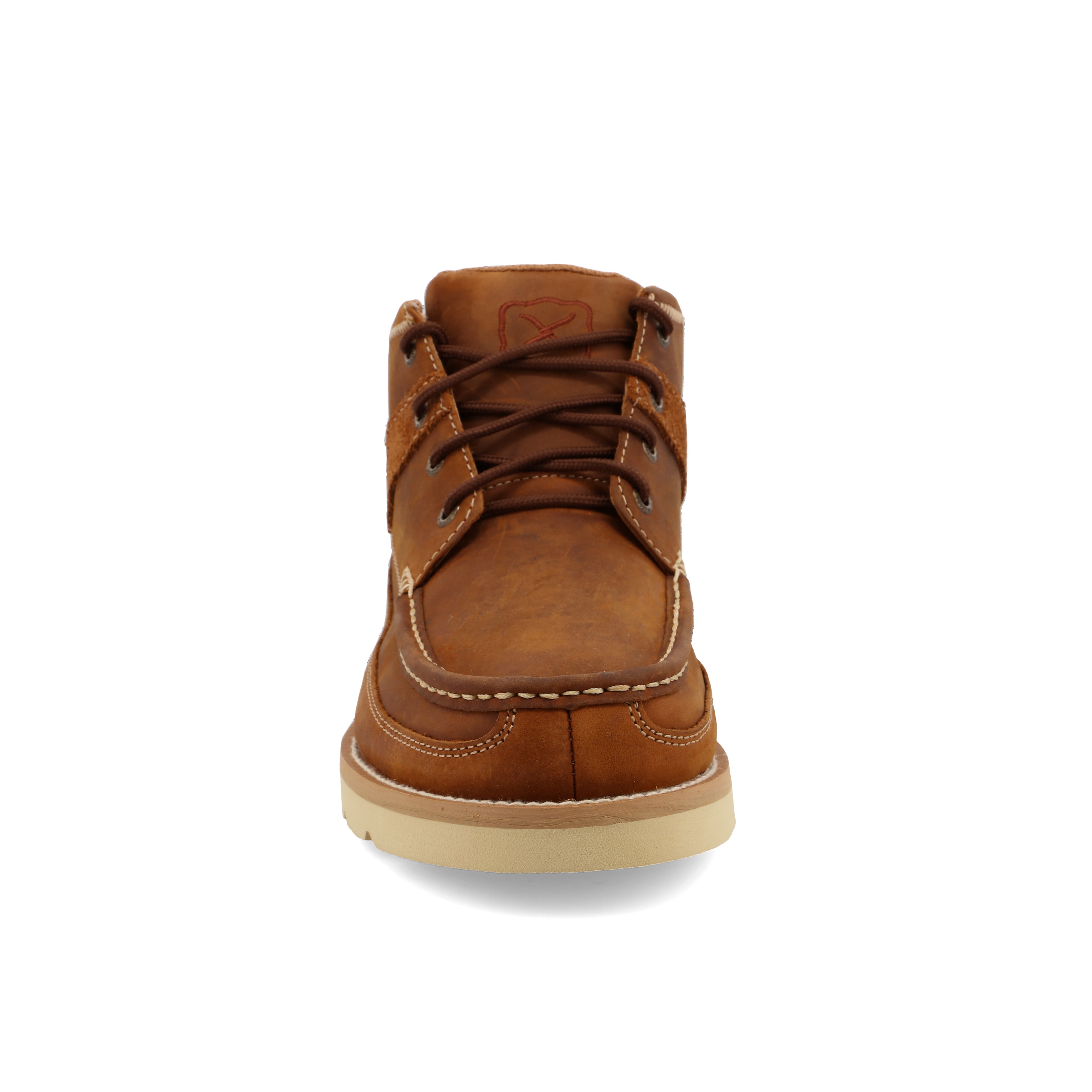 Twisted X MCA0007 Men's Oiled Saddle 4-Inch Wedge Sole Casual Boots  Full-Grain Leather