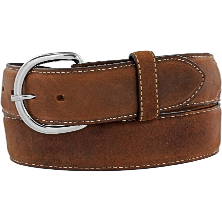 Leegin 53709 Men's Brown Western Leather Belt  1 3/8" Wide, Classic Cowboy Design
