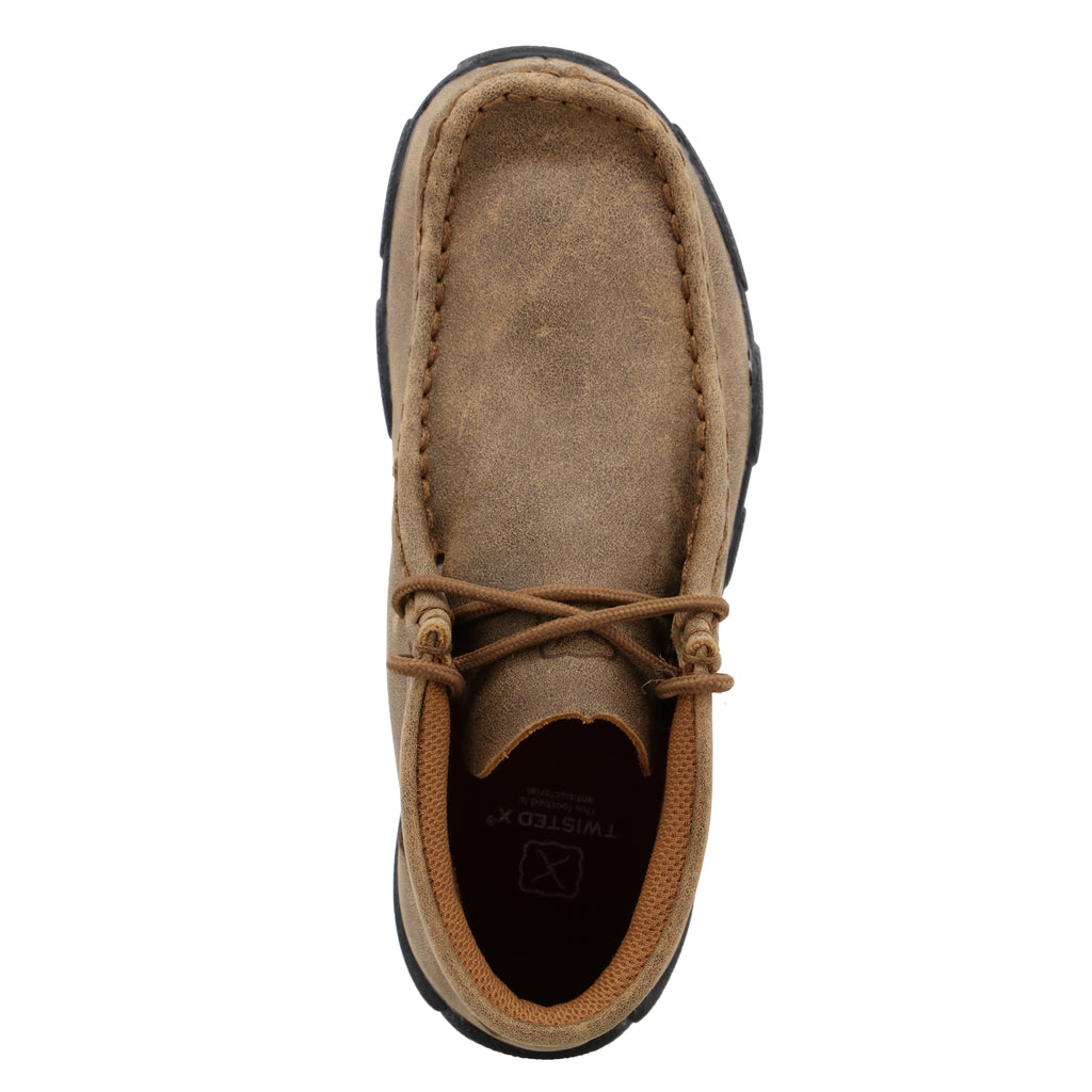Twisted X CDM0001 Kids Bomber Chukka Driving Moc  Full-Grain Leather Upper, Lace Closure