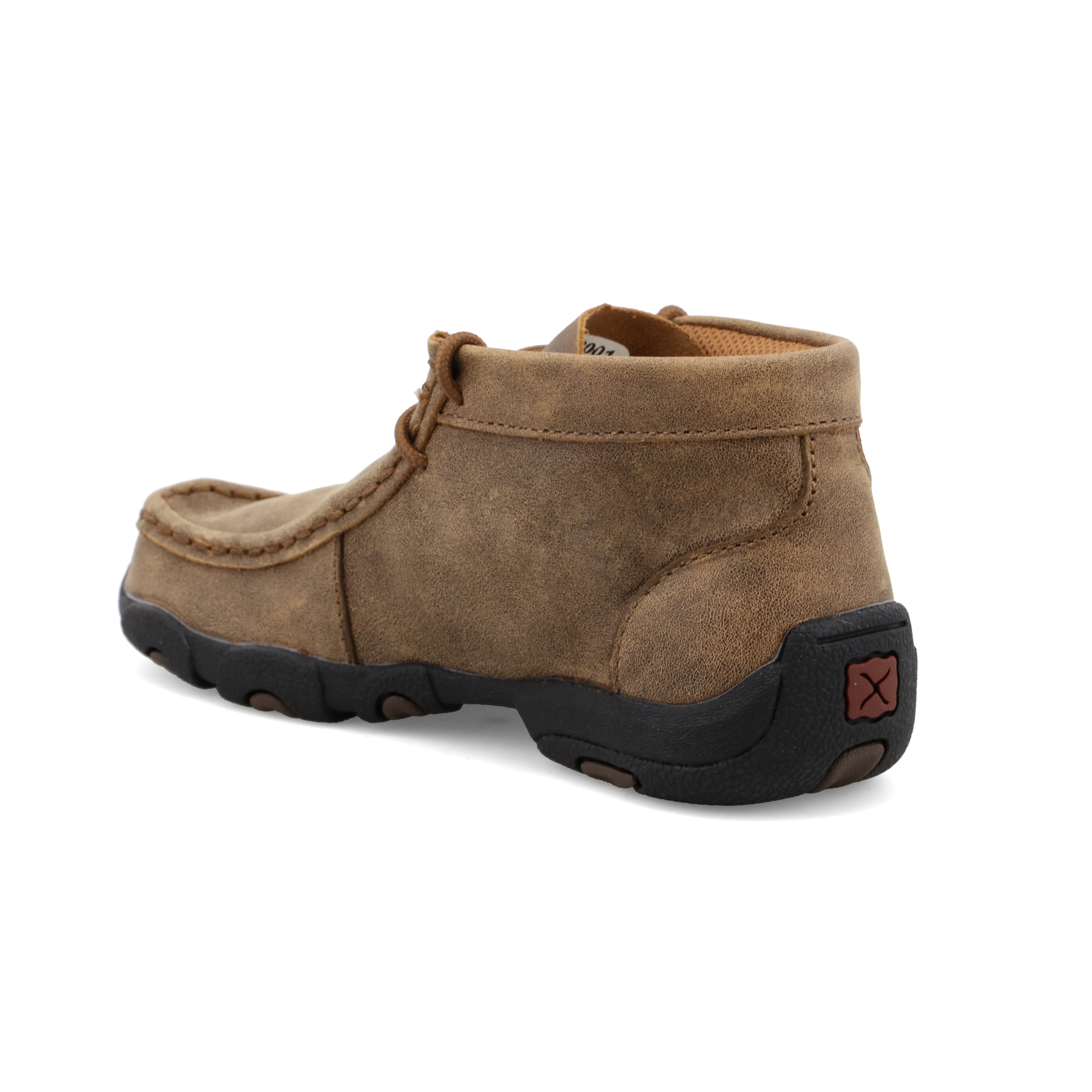 Twisted X CDM0001 Kids Bomber Chukka Driving Moc  Full-Grain Leather Upper, Lace Closure