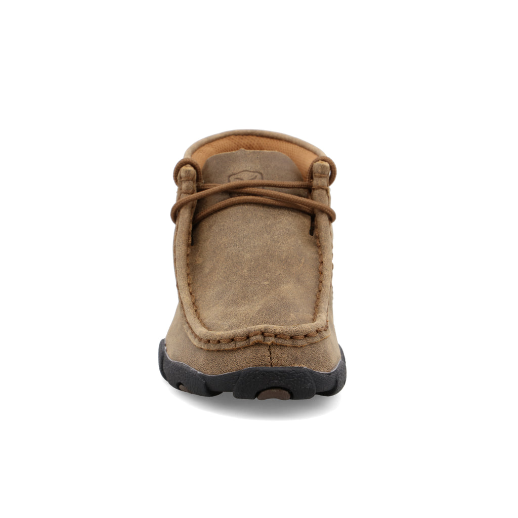 Twisted X CDM0001 Kids Bomber Chukka Driving Moc  Full-Grain Leather Upper, Lace Closure