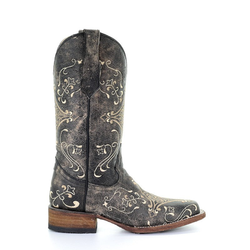 Circle G by Corral L5078 Andrea Women's Antique Embroidered Square Toe Cowboy Boots