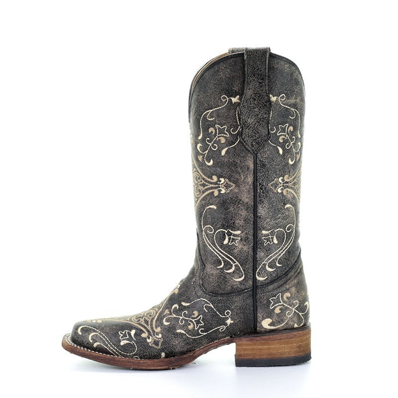 Circle G by Corral L5078 Andrea Women's Antique Embroidered Square Toe Cowboy Boots