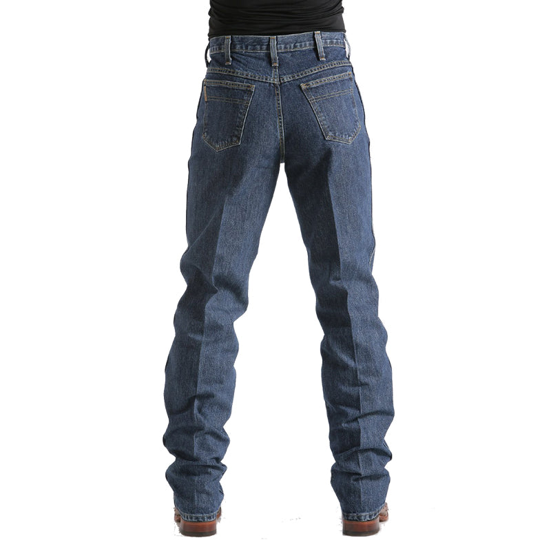 Cinch MB90530002 Men's Green Label Relaxed Fit Jeans  Dark Stonewash, Mid Rise, 14.25 oz. Denim