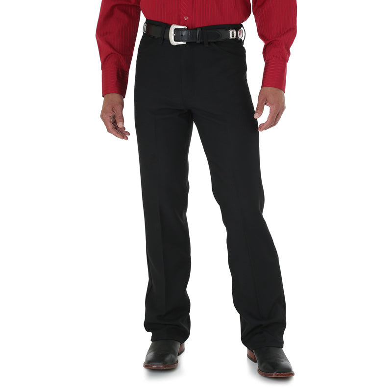 Wrangler 82BK Men's Wrancher Dress Jeans  Classic Fit, Original Rise, Polyester Stretch Twill