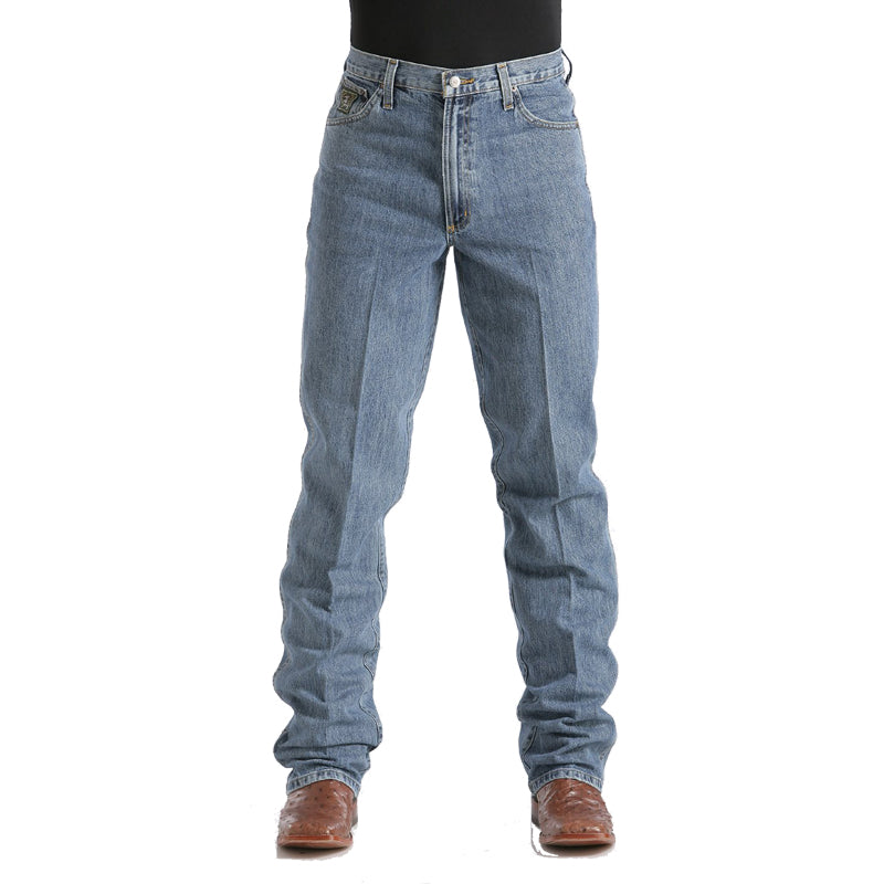Cinch MB90530001 Men's  Green Label Original Fit Jeans  Medium Wash, 14 oz. Cotton Denim