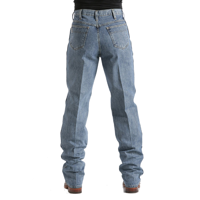 Cinch MB90530001 Men's  Green Label Original Fit Jeans  Medium Wash, 14 oz. Cotton Denim