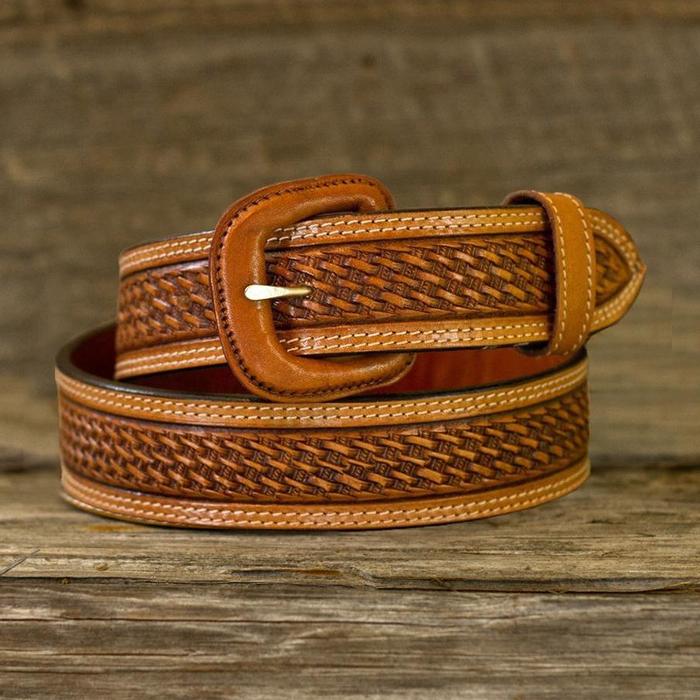 Leather Belt - Russet Basket